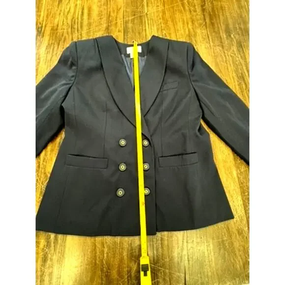 VINTAGE, 2PC- Women's Biz Suit, Navy, Worthington Petite, SZ 14,Work Wear,Office - Picture 9 of 16